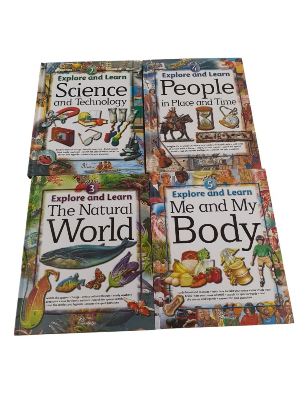 Lot of 4 Explore And Learn Educational Children's Book by Southwestern Advantage